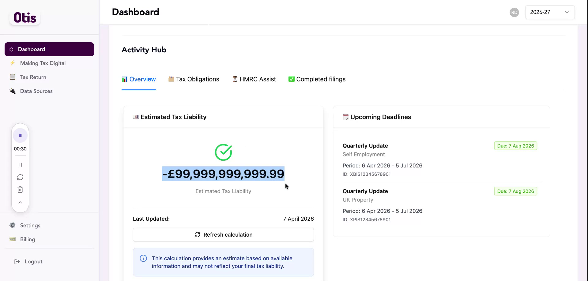 Step 1: Sign in to your Otis Dashboard